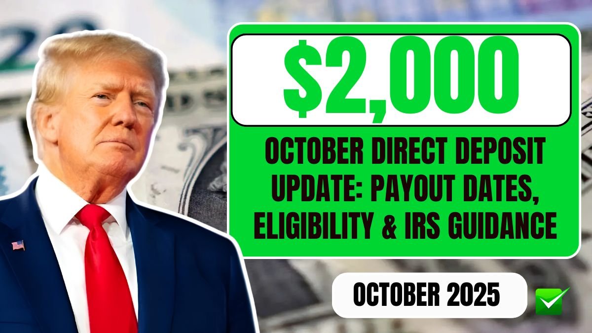 $2,000 October Direct Deposit Update Payout Dates, Eligibility & IRS Guidance