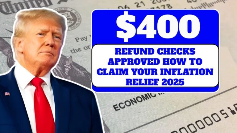 $400 Refund Checks Approved How to Claim Your Inflation Relief in 2025