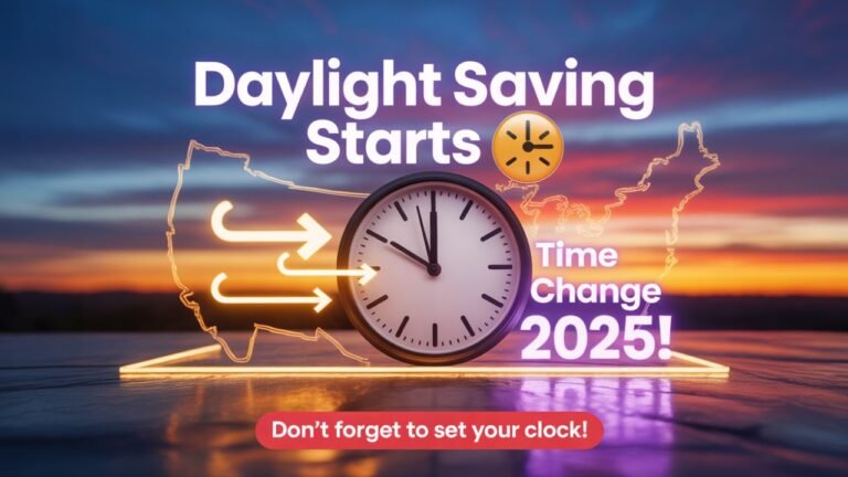 Daylight saving time 2025: When does the time change, and why?
