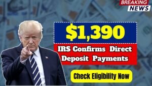IRS Confirms $1,390 Direct Deposit Relief Payments – Check Eligibility Now