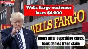 Wells Fargo customer loses $4,000 hours after depositing check, bank denies fraud claim