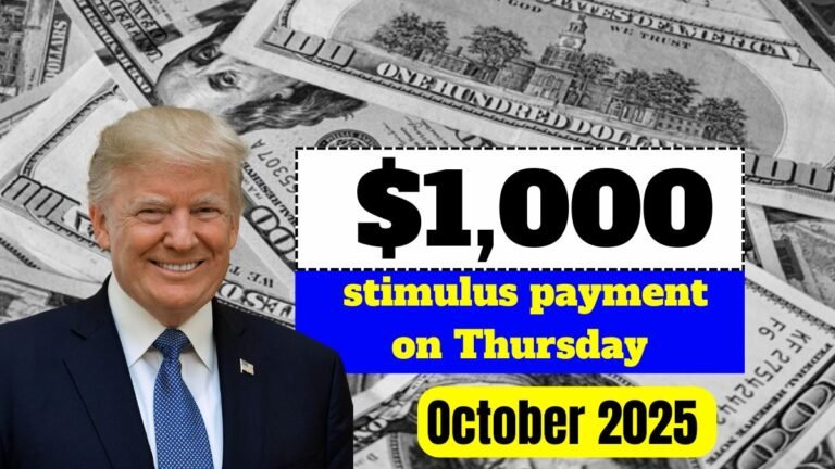 Who receives the $1,000 stimulus payment on Thursday, October 23, 2025? Eligibility and requirements
