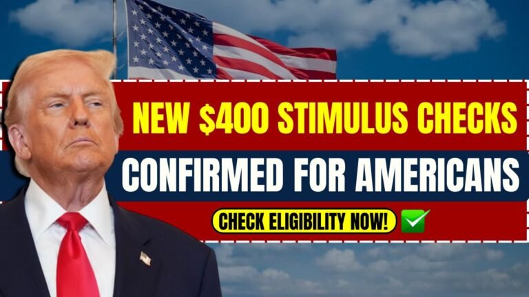 New $400 Stimulus Checks Confirmed for Americans – Check Eligibility Now!
