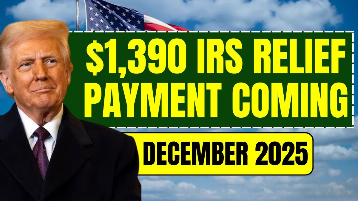 $1,390 IRS Relief Payment Coming in December 2025 – Direct Deposit Date & Eligibility Inside