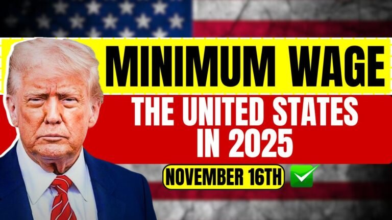 Minimum wage increase in the United States in 2025: New hourly wage rates effective November 16th.