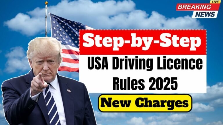 Step-by-Step USA Driving Licence 2025 Application with Updated Rules & Charges